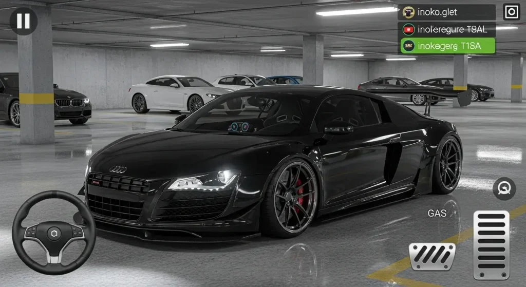 Top 10 Expensive Cars in Car Parking Multiplayer | Prices & Specs 9 Audi R8 V10 Type 4S car image